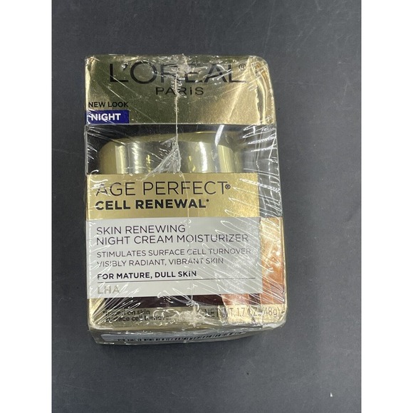 L'Oreal Age Perfect Cell Renewal Skin Renewing Night Cream Moisturizer 1.7 Oz - Picture 1 of 3